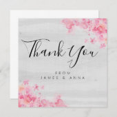 モダンで素朴なサンキューカード サンキューカード (正面/裏面)