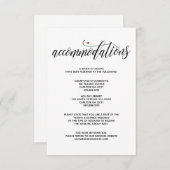 モダンで素朴な結婚式の調節カード エンクロージャーカード (正面/裏面)