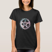 モダンで美しい五芒星 ブラック ハロウィン Tシャツ (正面)
