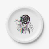 モダンで芸術的なネイティブアメリカンDreamcatcher ペーパープレート (正面)