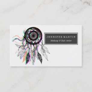 モダンで芸術的なネイティブアメリカンDreamcatcher 名刺