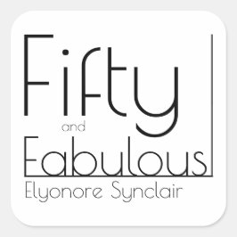 モダンで華やかな50歳の誕生日パーティー スクエアシール