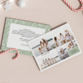モダンで落ち着いたデザインの両面5枚写真入りクリスマスカード シーズンカード