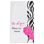 モダンで豪華な結婚式のフラワー・ガールの好意のギフトバッグ スモールペーパーバッグ (正面)