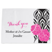 モダンで豪華な結婚式は母好意のギフトバッグに手入れをします ラージペーパーバッグ (正面)