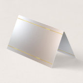 モダンで贅沢でエレガントな専門の明白な報酬 名刺 (裏面)