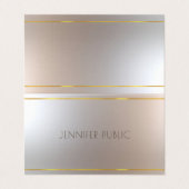モダンで贅沢でエレガントな専門の明白な報酬 名刺 (外部フラット)