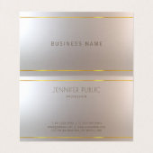 モダンで贅沢でエレガントな専門の明白な報酬 名刺 (内部フラット)