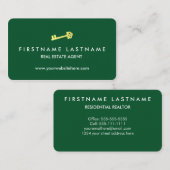 モダンで贅沢な不動産仲介業者 名刺 (正面/裏面)