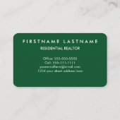 モダンで贅沢な不動産仲介業者 名刺 (裏面)