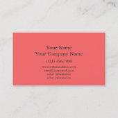 モダンで赤いバラはテンプレートダマスク織の渦巻きます 名刺 (裏面)