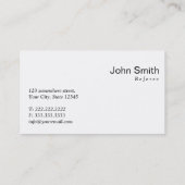 モダンで赤い点の審判員の名刺 名刺 (裏面)