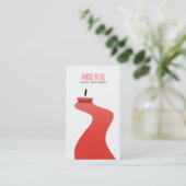 モダンで赤く白いペインターのテンプレートの名刺 名刺 (スタンド正面)