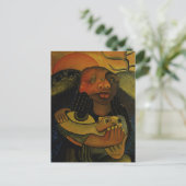 モダンで超現実的な絵画 ポストカード (スタンド正面)