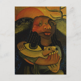 モダンで超現実的な絵画 ポストカード