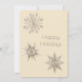 モダンで輝く雪の結晶が織りなす企業のホリデーパーティー 招待状 (裏面)