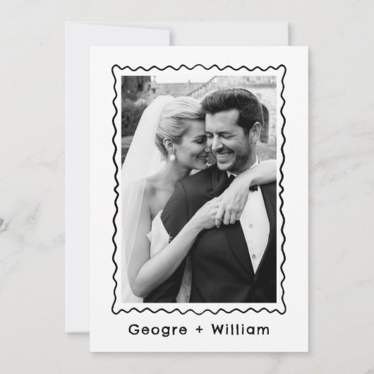 モダンで遊び心のあるマティーニグラス オリーブとチェリー 招待状 (裏面)