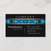 モダンで青いくらげの曼荼羅 名刺 (裏面)