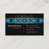 モダンで青いくらげの曼荼羅 名刺 (裏面)