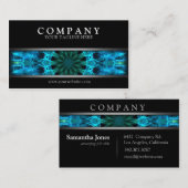 モダンで青いエネルギー 名刺 (正面/裏面)