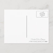 モダンで青いクリスマスの出生イエス・キリストメリーヨセフ シーズンポストカード (裏面)