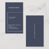 モダンで青い名刺のテンプレート 名刺 (正面/裏面)