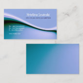 モダンで青い名刺 名刺 (正面/裏面)