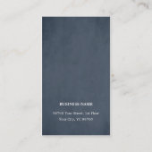 モダンで青い織り目加工のコンサルタントの名刺 名刺 (裏面)