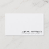 モダンで青い角の美容師の名刺 名刺 (裏面)