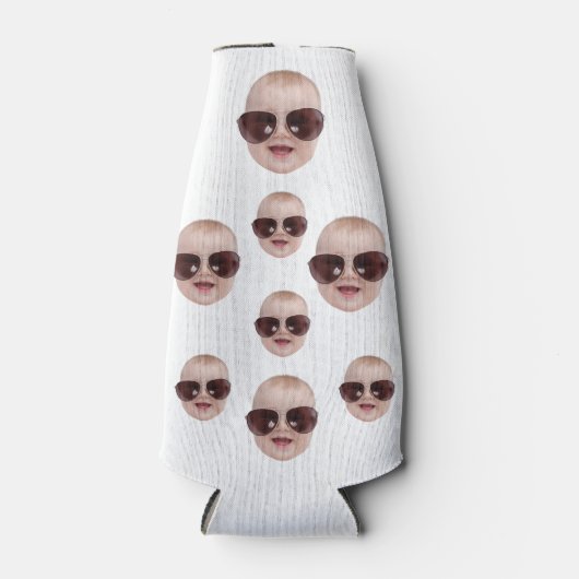 モダンで面白い誕生日プレゼント　写真ギフト ボトルクーラー (正面)