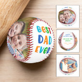 モダンで鮮やかなカラーのBEST DAD EVER 父の日ギフト 野球ボール