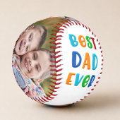 モダンで鮮やかなカラーのBEST DAD EVER 父の日ギフト 野球ボール