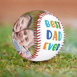 モダンで鮮やかなカラーのBEST DAD EVER 父の日ギフト 野球ボール