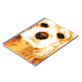 モダンで黄色いアメリカン・コッカー・スパニエル ノートブック (左側)