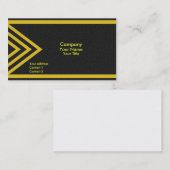 モダンで黄色い矢 名刺 (正面/裏面)