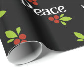 モダンで黒いクリスマスのギフトの包装紙 ラッピングペーパー (ロールコーナー)