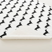 モダンで黒いダックスフントのウインナー犬 シェルパブランケット (3/4)