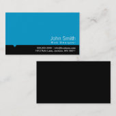 モダンで黒いバーのウェブデザインの名刺 名刺 (正面/裏面)