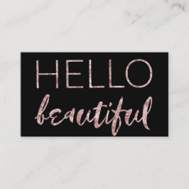 モダンで黒いピンクの美しいのアポイントメントの名刺 予約カード