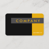 モダンで黒い及びオレンジ蜜蜂の巣の名刺 名刺 (裏面)