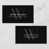 モダンで黒い灰色のお父さんのテレホンカード コーリングカード (正面/裏面)