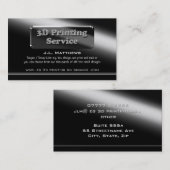 モダンで黒い輝やきのテーマ-コンサルタント 名刺 (正面/裏面)