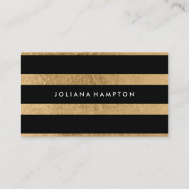 モダンで黒い金ゴールドの豪華な名刺、ホイル 名刺
