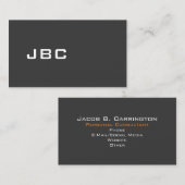 モダンで黒くか白い30o 名刺 (正面/裏面)