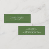 モダンで、きれいなパラリーガルの名刺 スキニー名刺 (正面/裏面)