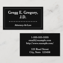 モダンで、きれいな弁護士の名刺 名刺