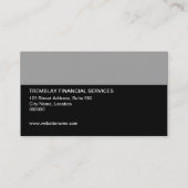 モダンで、はっきりしたなモノグラム 名刺 (裏面)