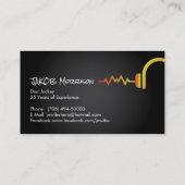 モダンで、はっきりしたなDJの名刺 名刺 (裏面)