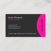 モダンで、エレガントなスタイリスト 名刺 (裏面)