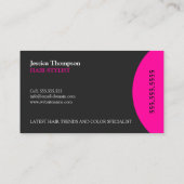 モダンで、エレガントなスタイリスト 名刺 (裏面)